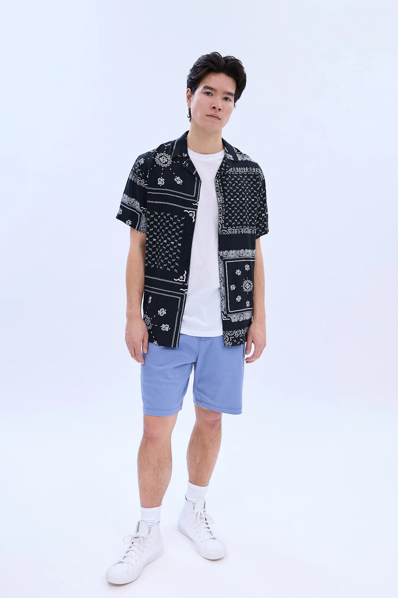 AERO Bandana Print Short Sleeve Resort Shirt sold by Bluenotes product image thumbnail 4