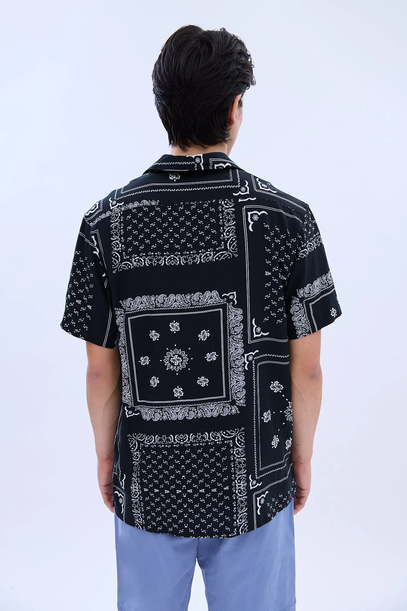 AERO Bandana Print Short Sleeve Resort Shirt sold by Bluenotes product image thumbnail 3