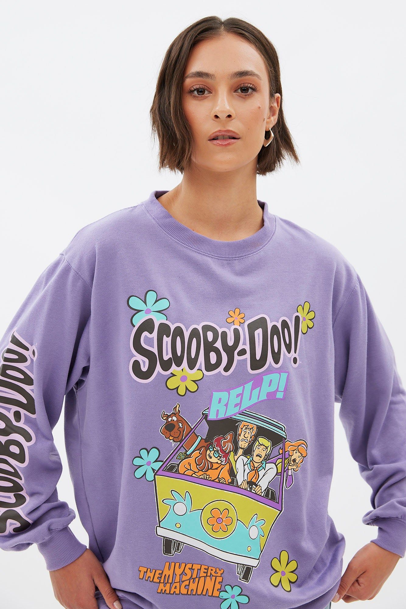 Scooby-Doo Graphic Oversized Crew Neck Sweatshirt sold by Bluenotes product image thumbnail 3