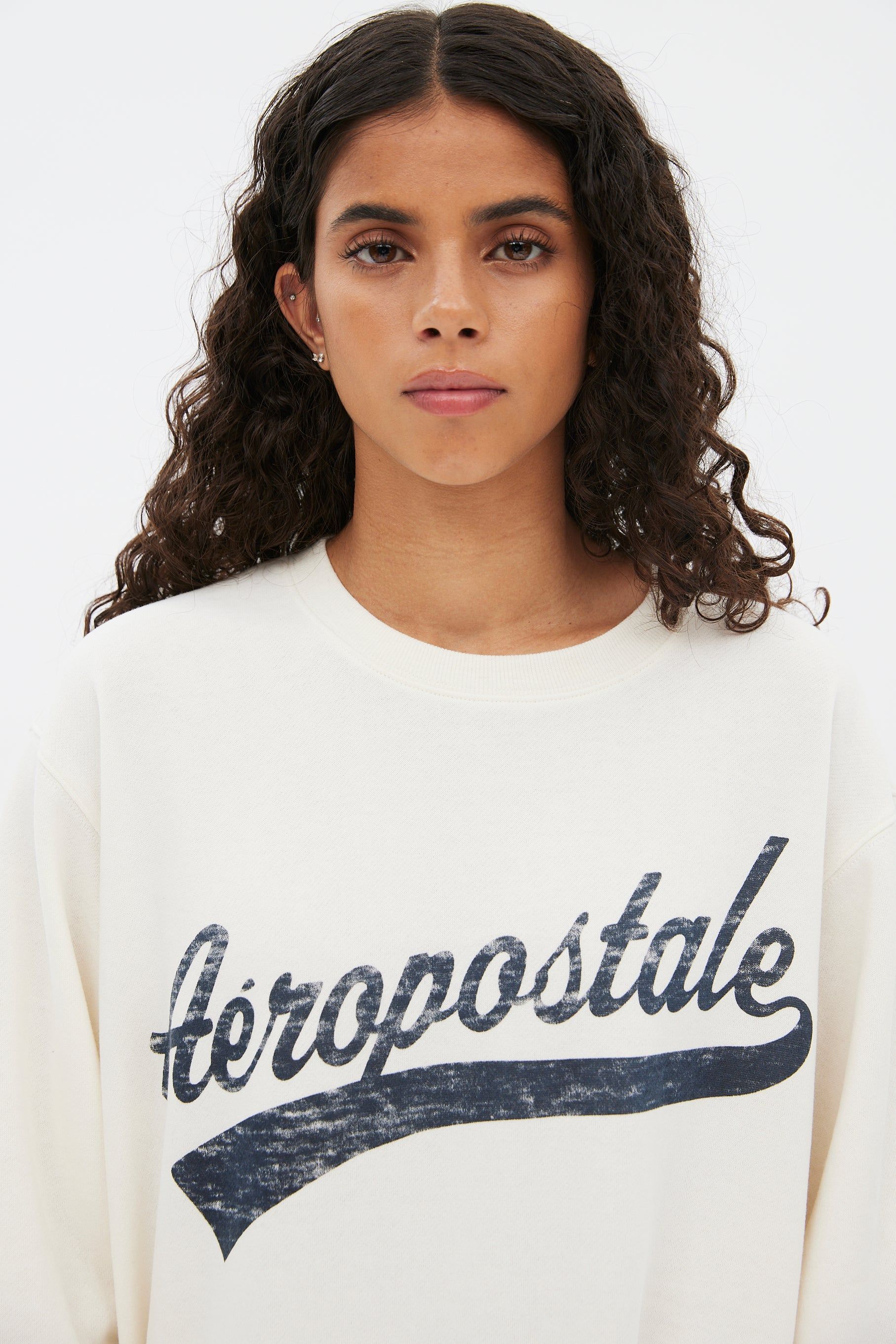 Aéropostale Graphic Crew Neck Boyfriend Pullover Sweatshirt sold by Bluenotes product image thumbnail 4