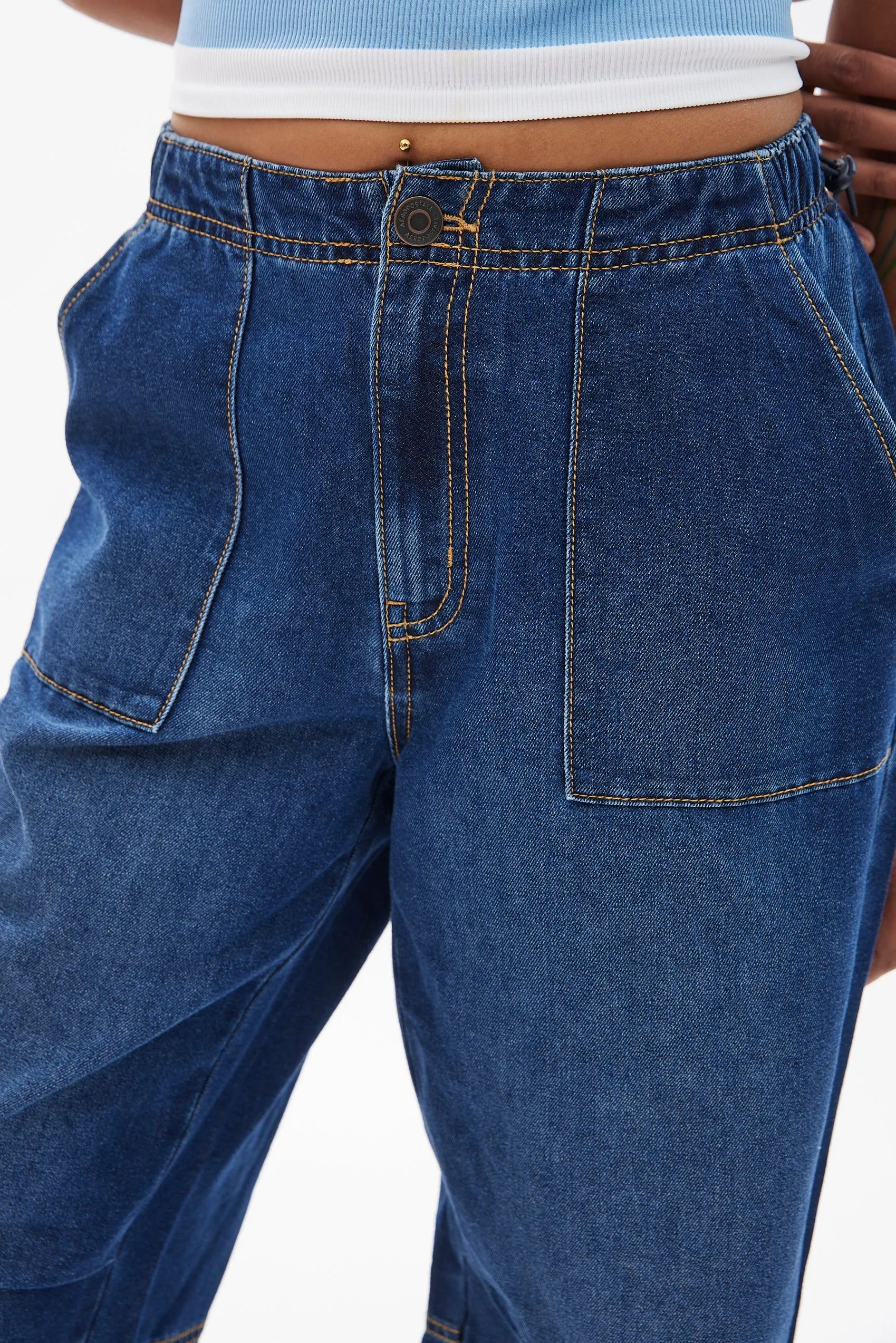 AERO Premium Air Mid Rise Parachute Pant sold by Bluenotes product image thumbnail 4