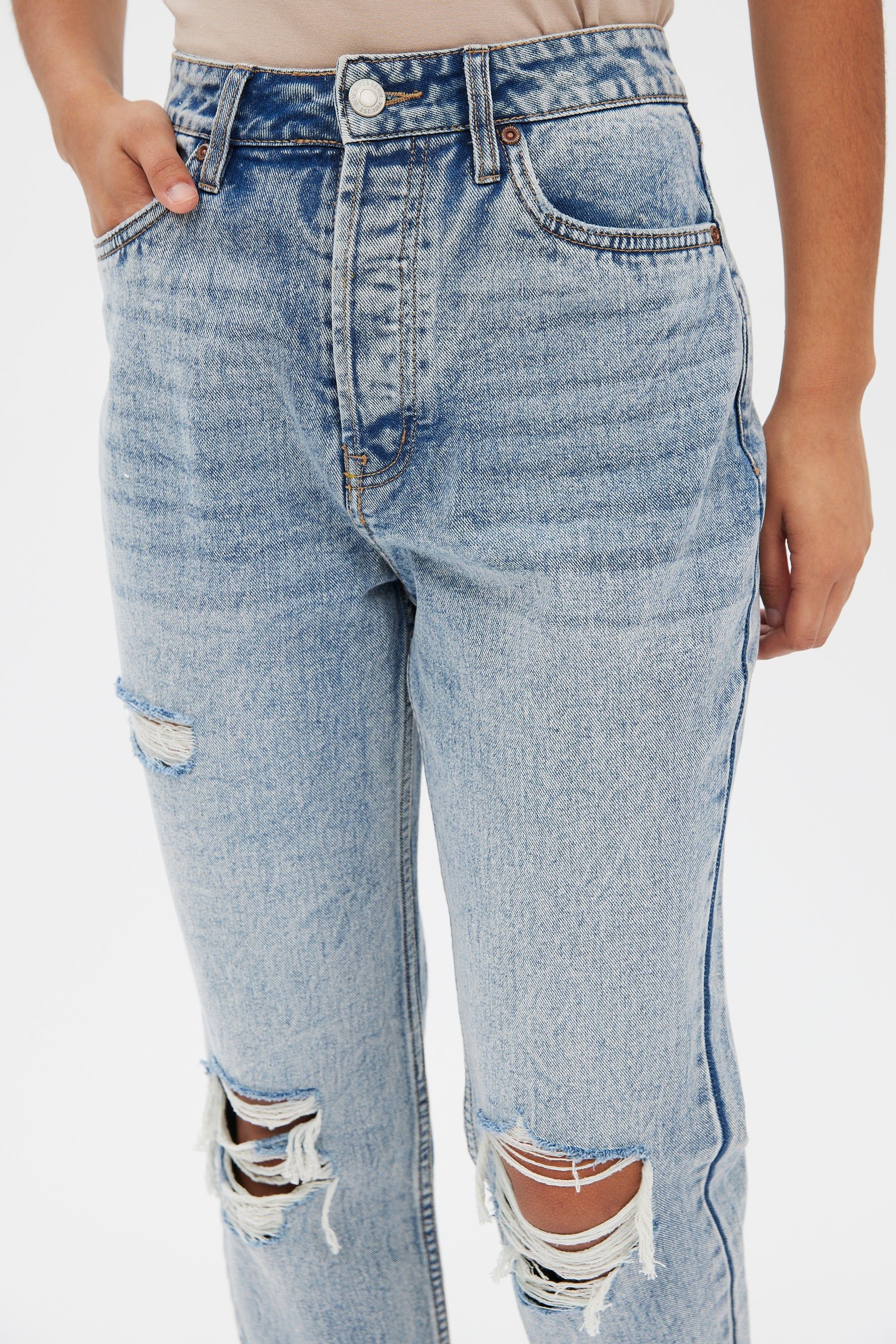 Super High Rise Straight Leg Mom Jean sold by Bluenotes product image thumbnail 4