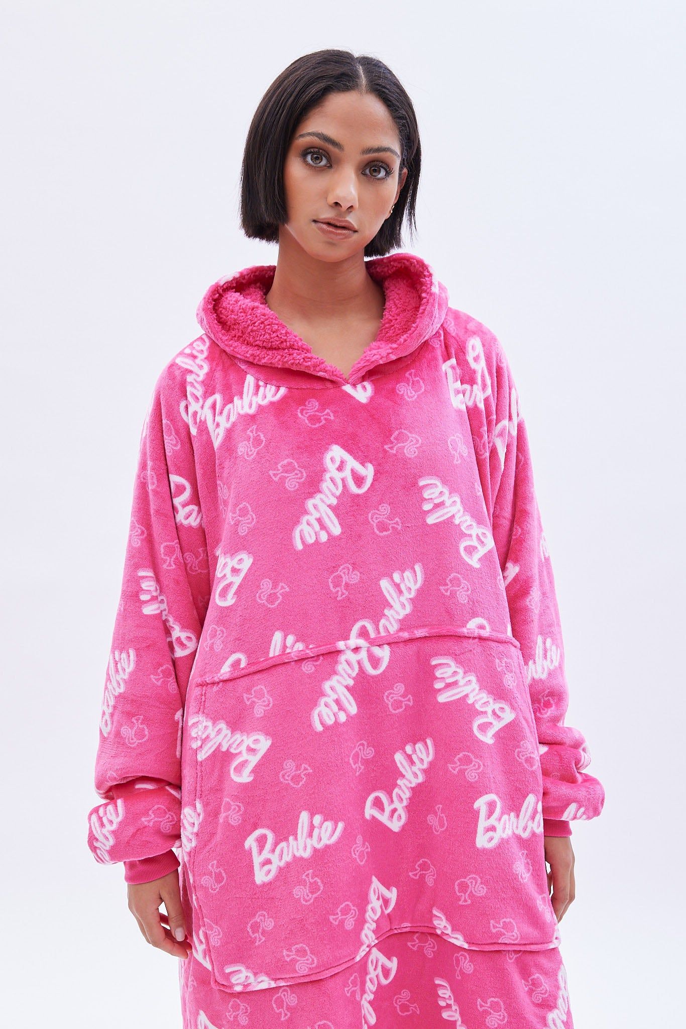 Barbie Plush Oversized Pullover Hoodie sold by Bluenotes product image thumbnail 2