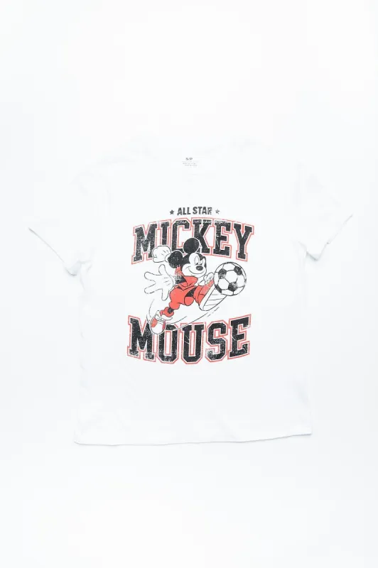 Mickey Mouse Graphic Boyfriend Tee sold by Bluenotes