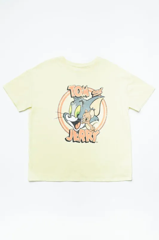 Tom And Jerry Graphic Boyfriend Tee sold by Bluenotes