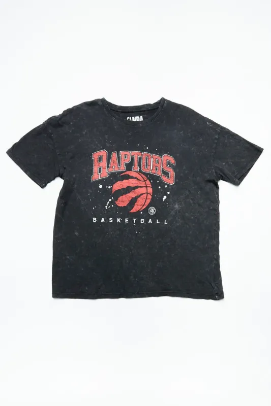 Toronto Raptors Basketball Graphic Acid Wash Boyfriend Tee made by Bluenotes