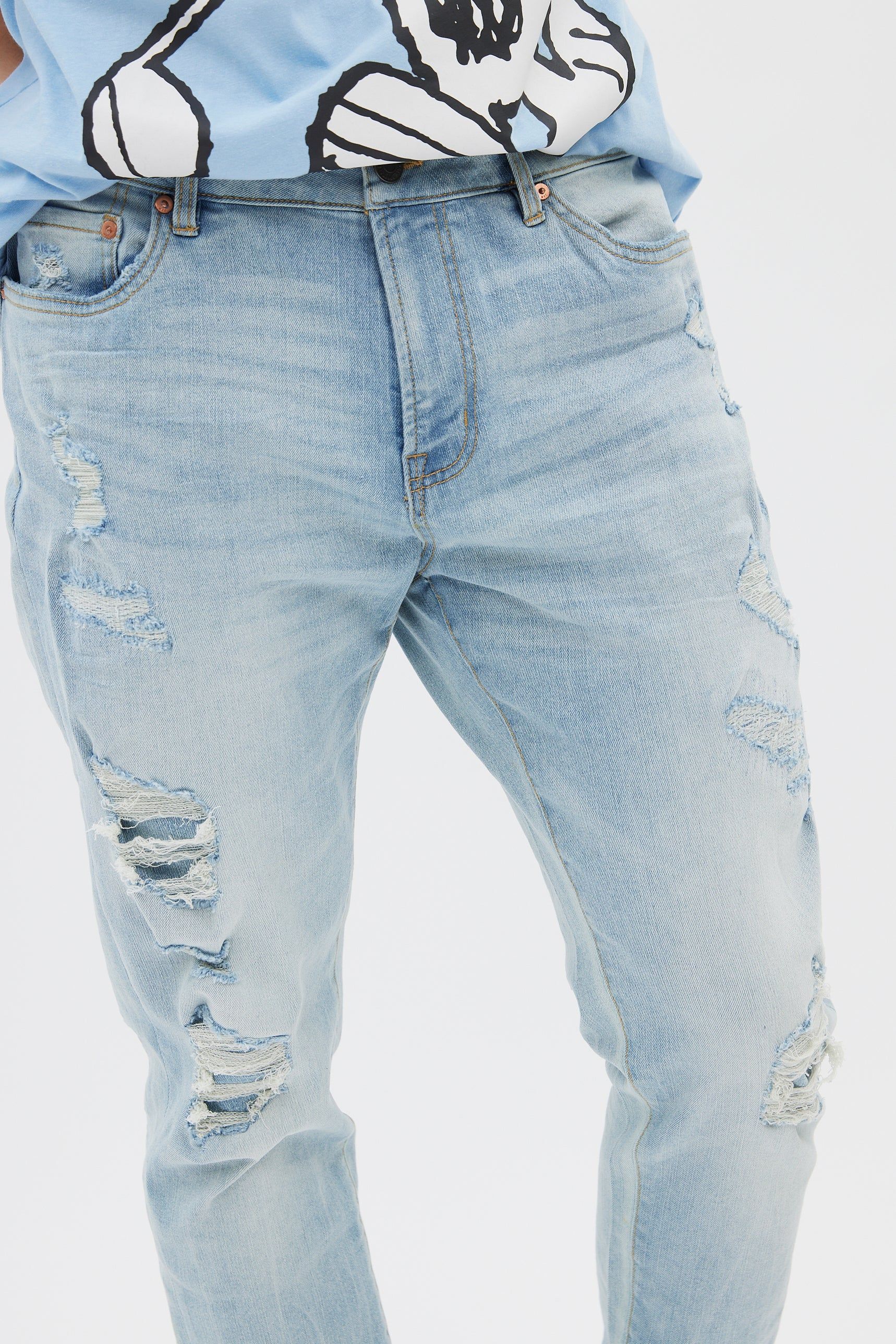 AERO Rip And Repair Athletic Skinny Jean sold by Bluenotes product image thumbnail 2