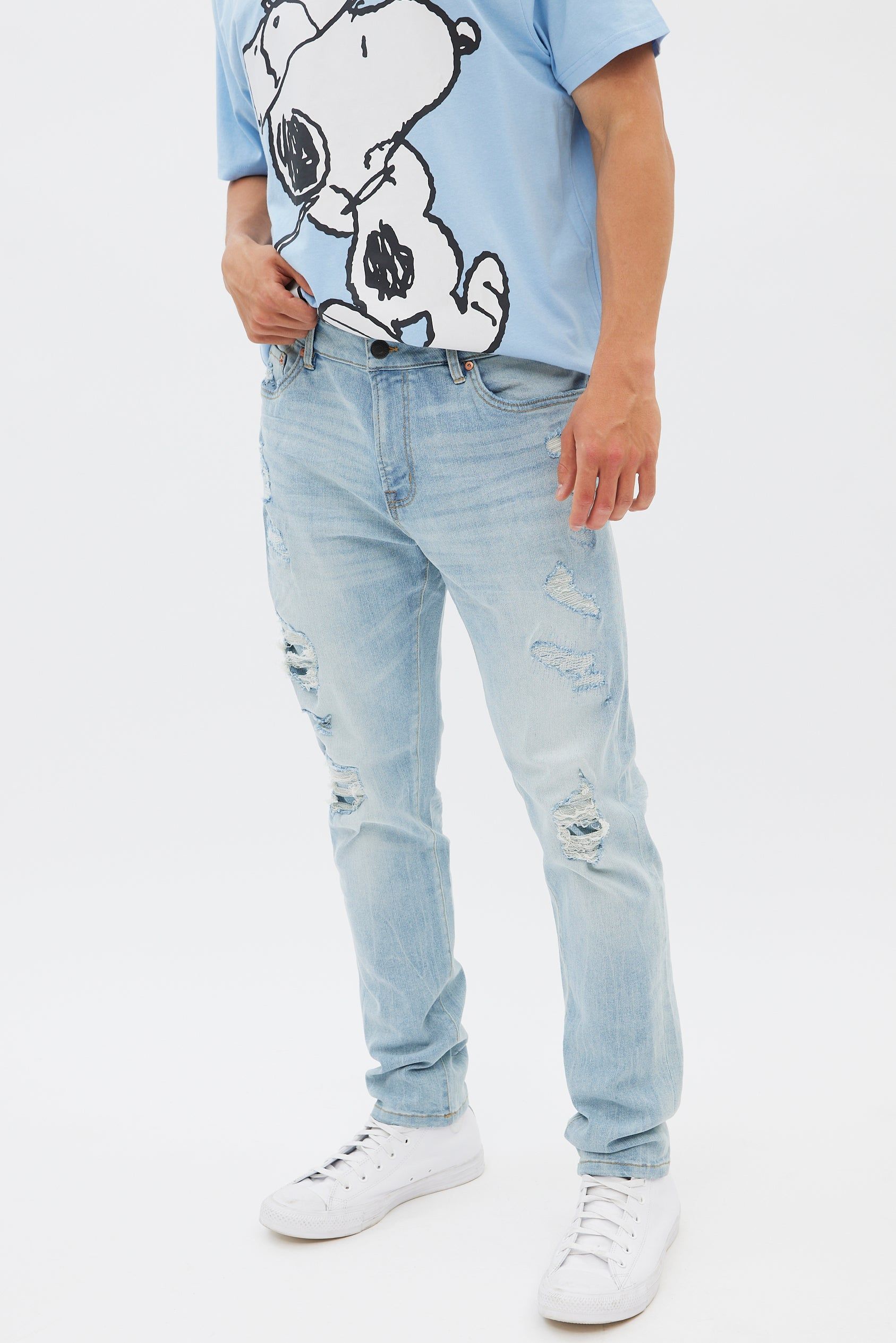 AERO Rip And Repair Athletic Skinny Jean sold by Bluenotes