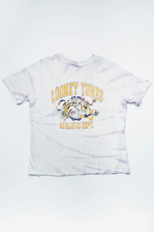 Looney Tunes Graphic Tie Dye Boyfriend Tee sold by Bluenotes