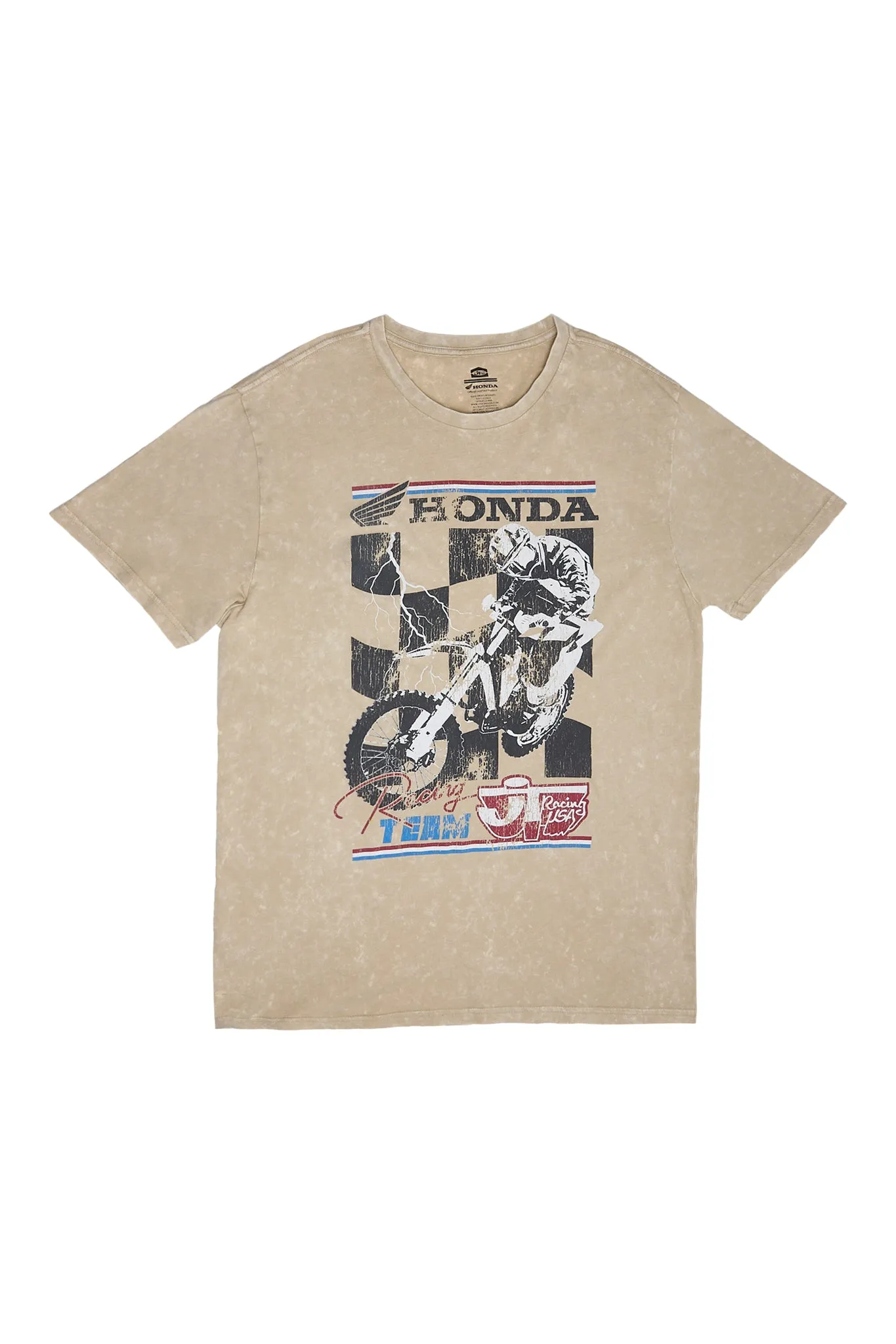 Honda Racing Graphic Acid Wash Tee sold by Bluenotes
