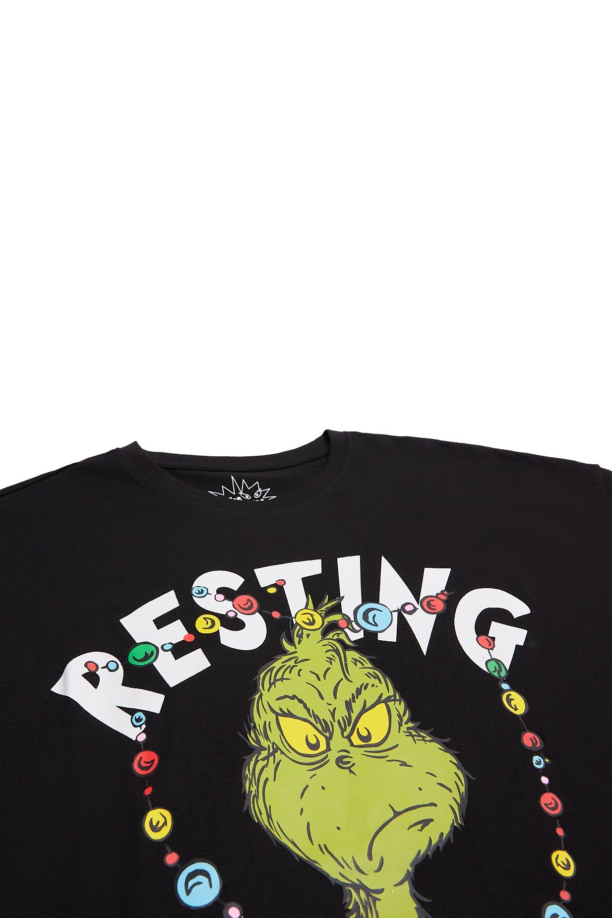 Resting Grinch Face Graphic Relaxed Tee sold by Bluenotes product image thumbnail 2