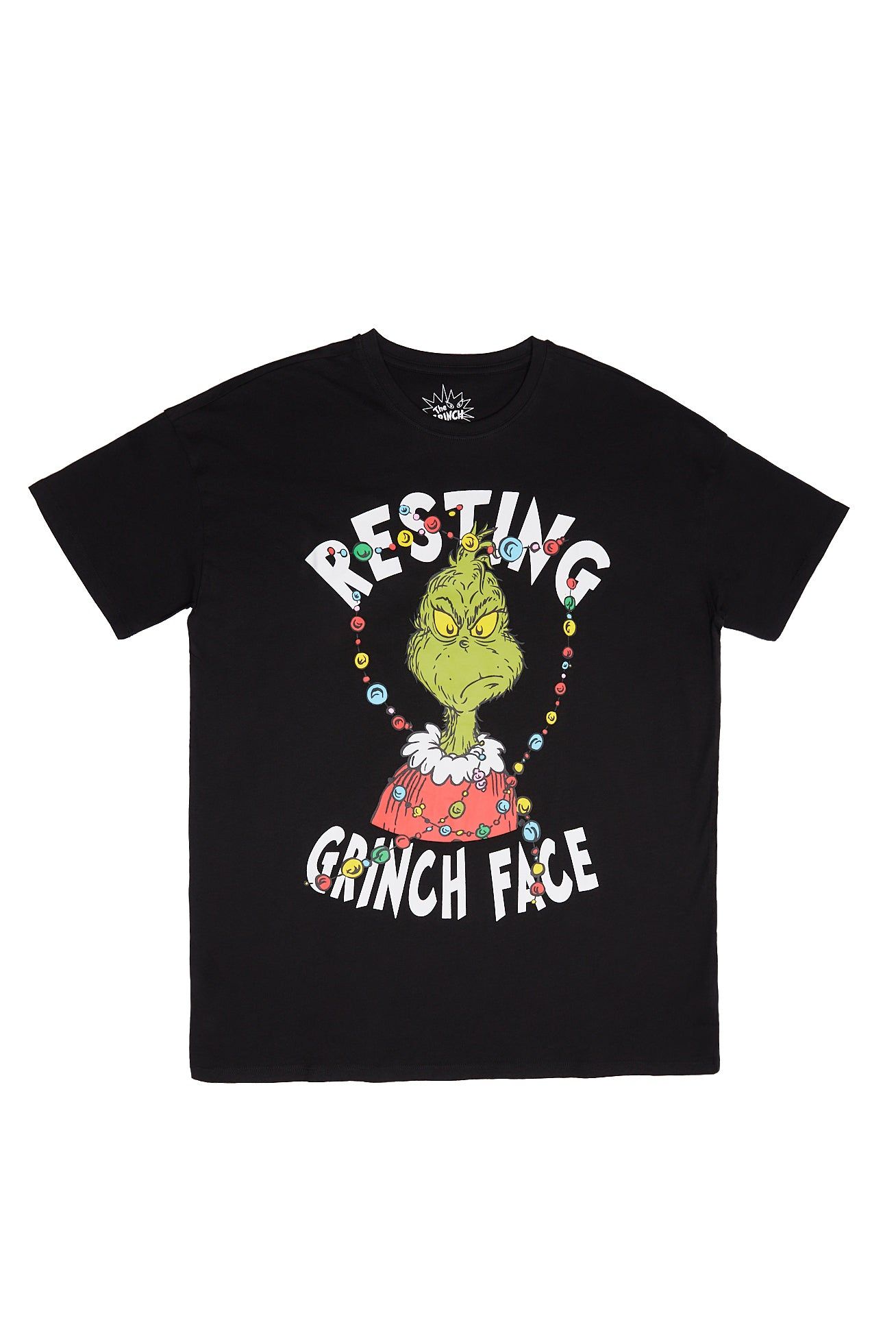 Resting Grinch Face Graphic Relaxed Tee sold by Bluenotes