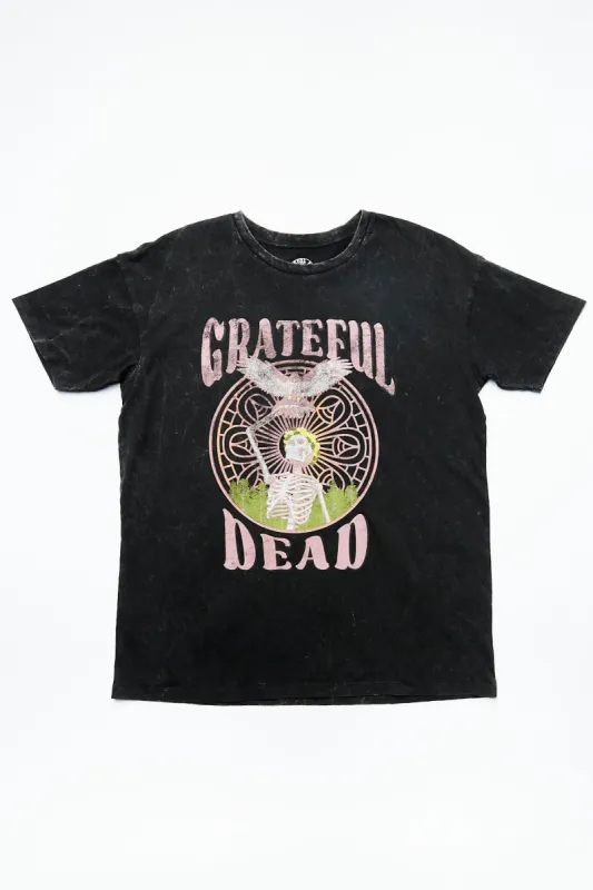 The Grateful Dead Graphic Acid Wash Oversized Tee sold by Bluenotes