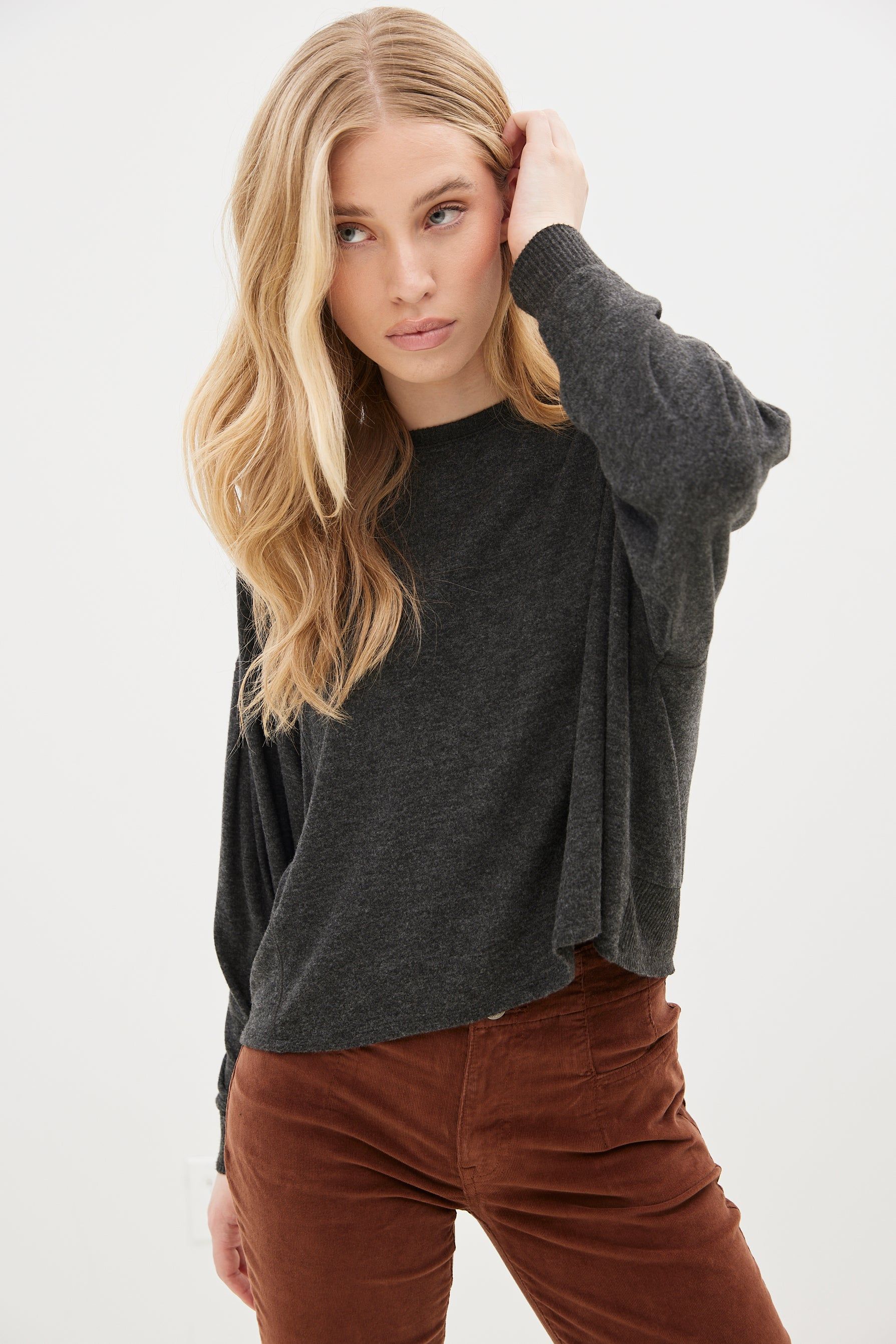 Cloud Jersey Long Sleeve Exposed Seam Top sold by Bluenotes product image thumbnail 5