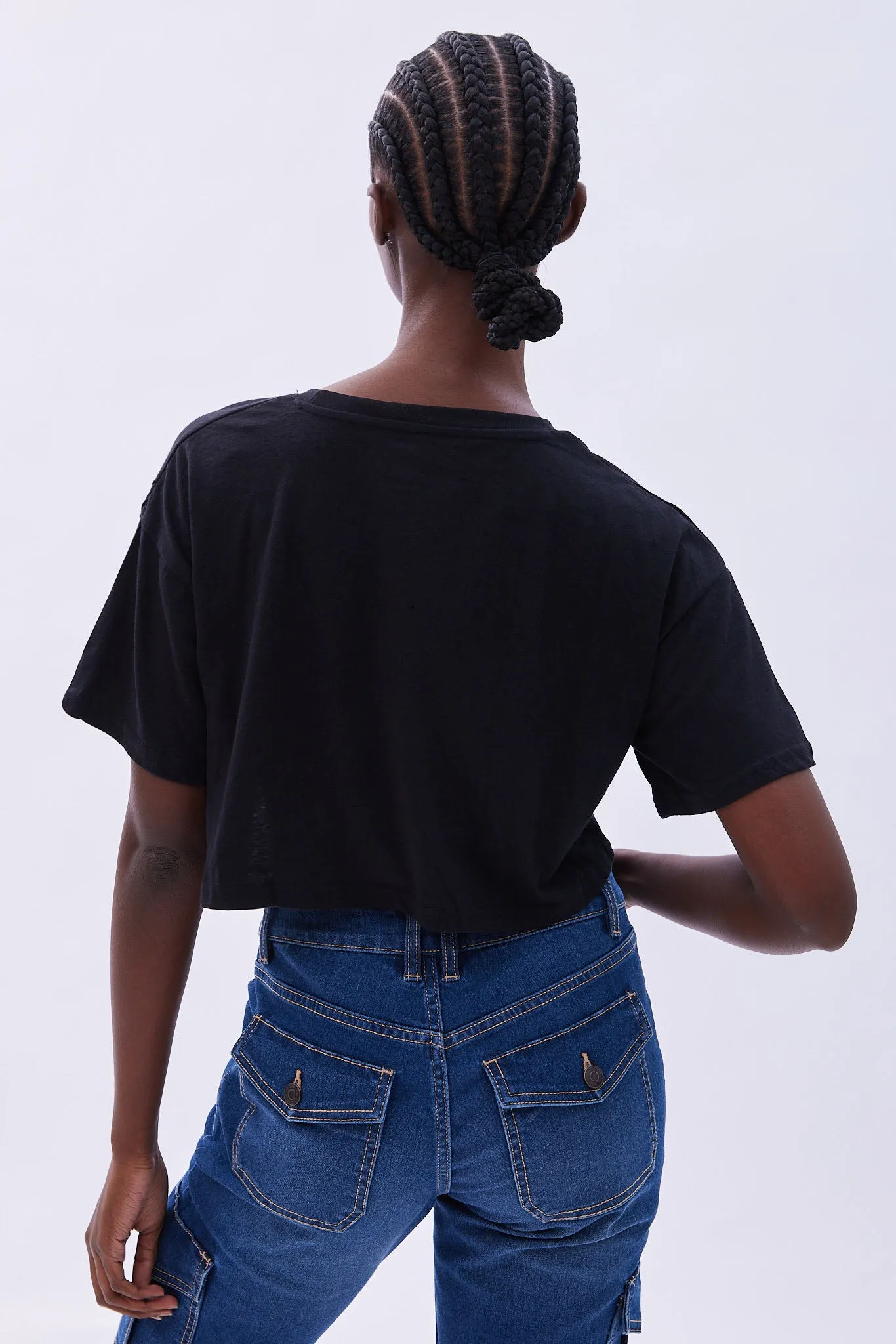 Cowgirl Graphic Cropped Tee sold by Bluenotes product image thumbnail 4