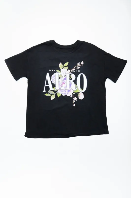 AERO Floral Graphic Boyfriend Tee sold by Bluenotes