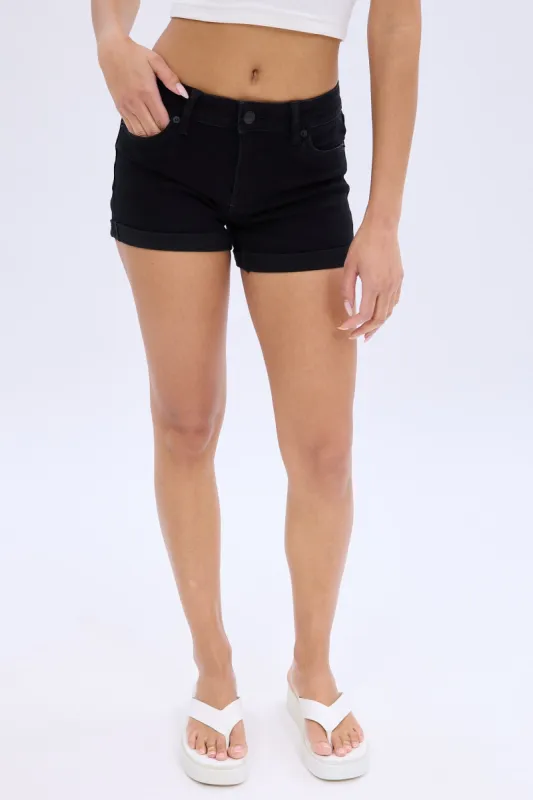 AERO Low Rise Midi Denim Short sold by Bluenotes