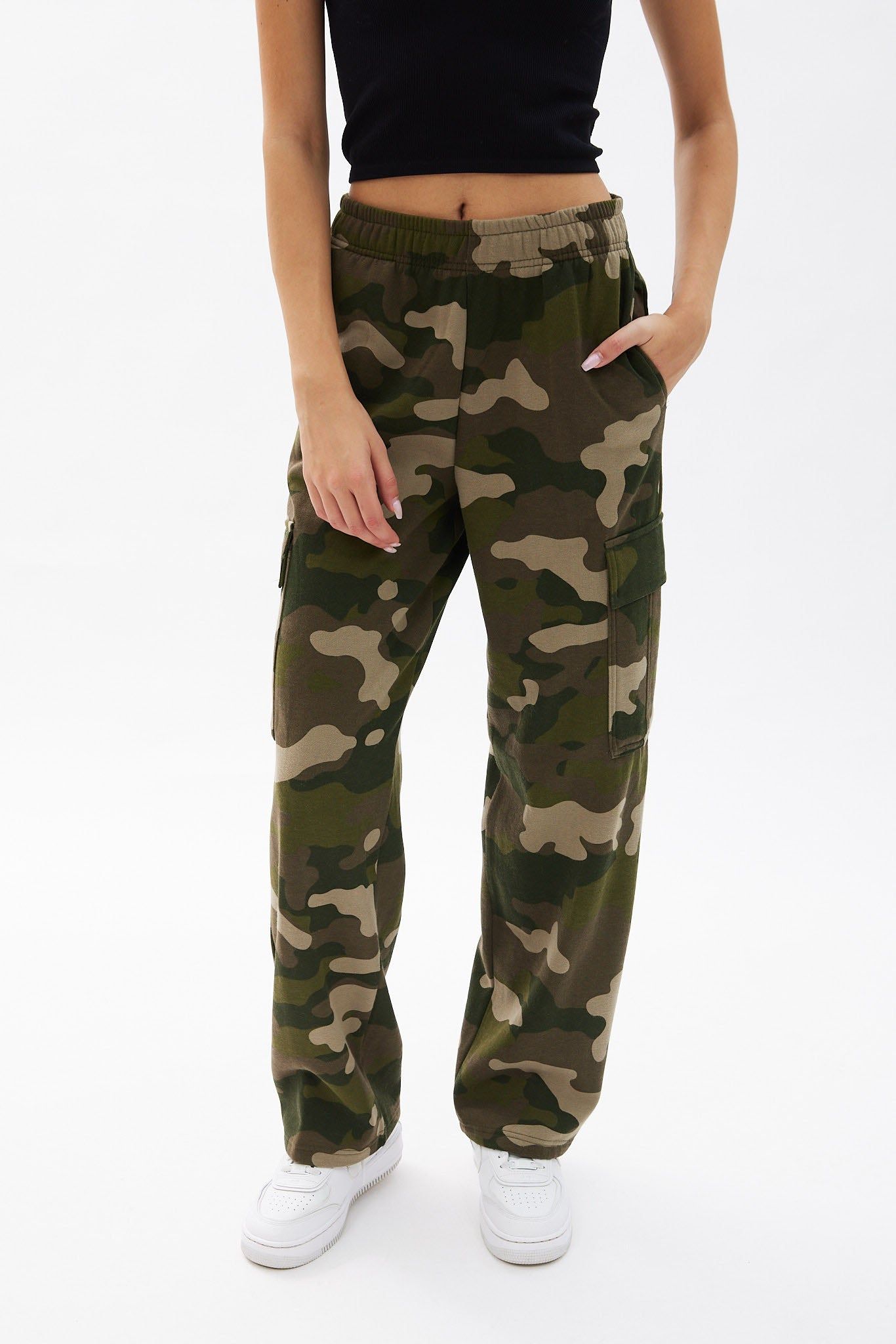 High Rise Wide Leg Cargo Jogger sold by Bluenotes product image thumbnail 2