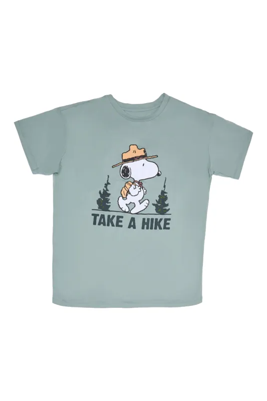 Peanuts Snoopy Camp Hike Graphic Relaxed Tee sold by Bluenotes
