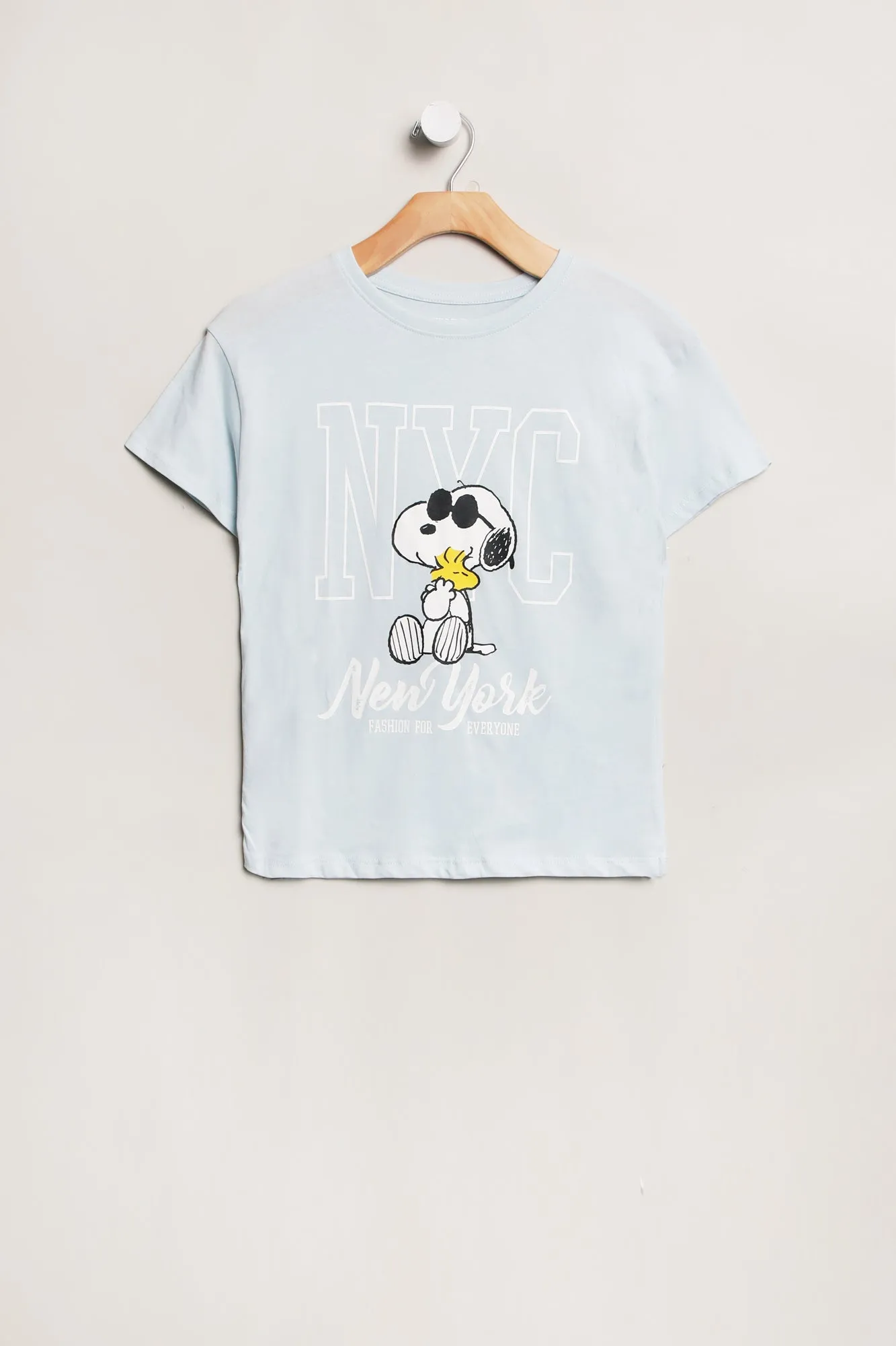 Girls' Peanuts Snoopy NYC Graphic Classic Tee sold by Bluenotes