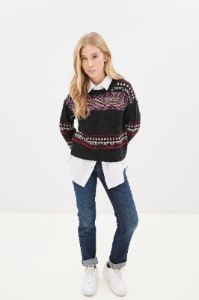 Fair Isle Crew Neck Wool Sweater sold by Bluenotes