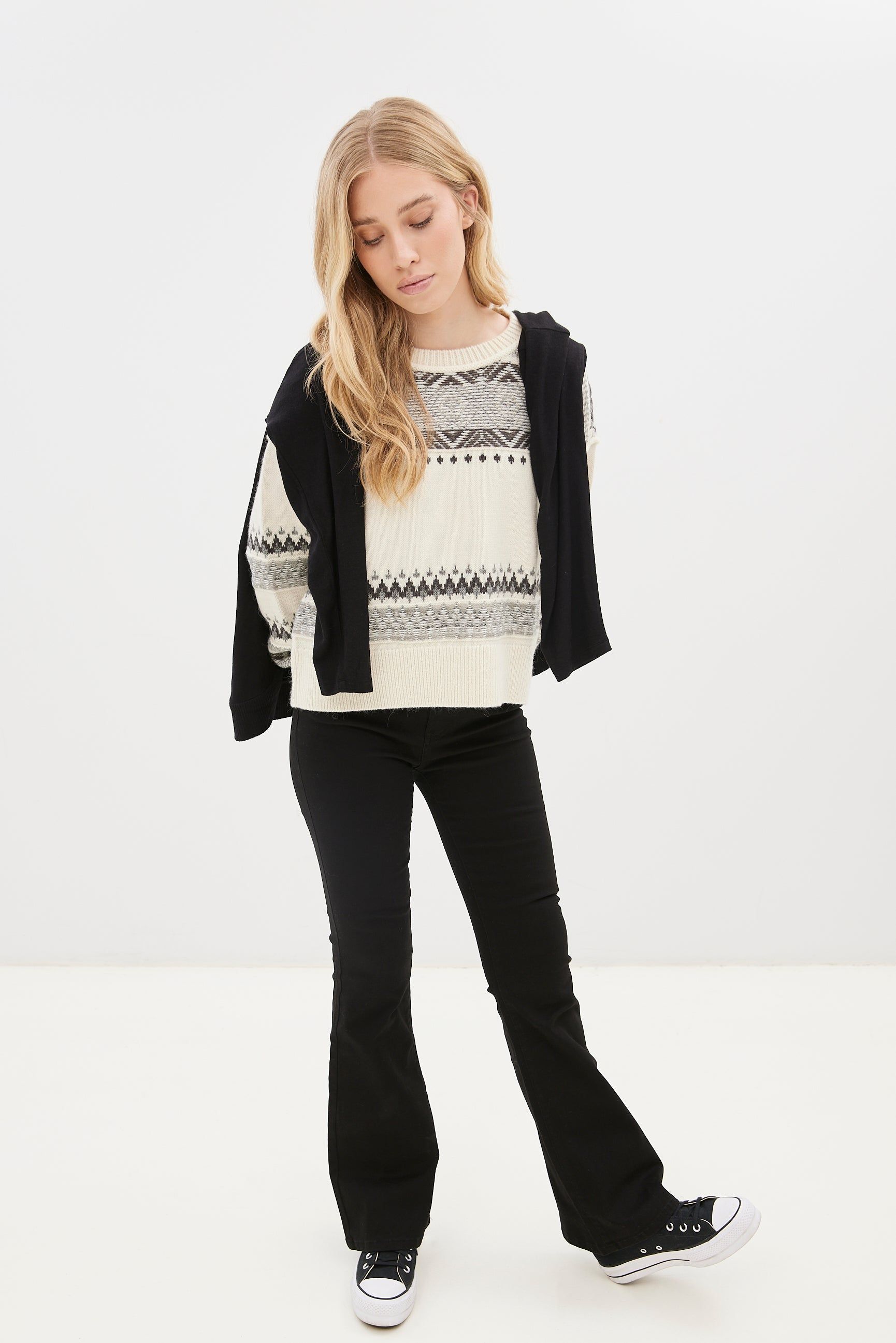 Fair Isle Crew Neck Wool Sweater sold by Bluenotes product image thumbnail 6