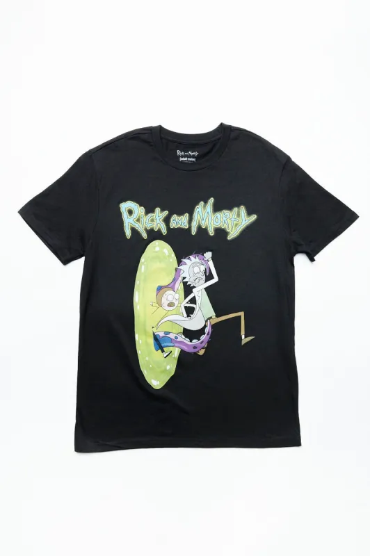 Rick And Morty Portal Graphic Tee sold by Bluenotes