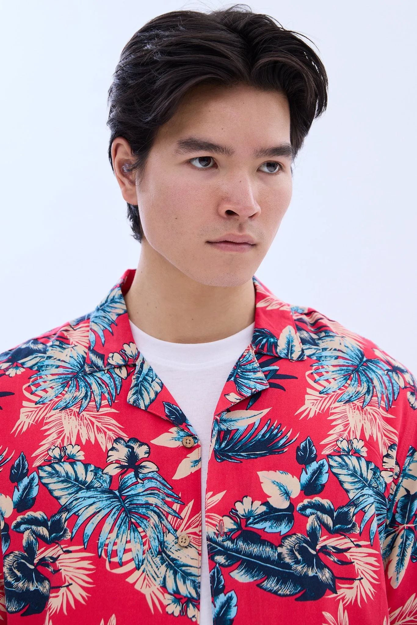 Tropical Print Short Sleeve Resort Shirt sold by Bluenotes product image thumbnail 2