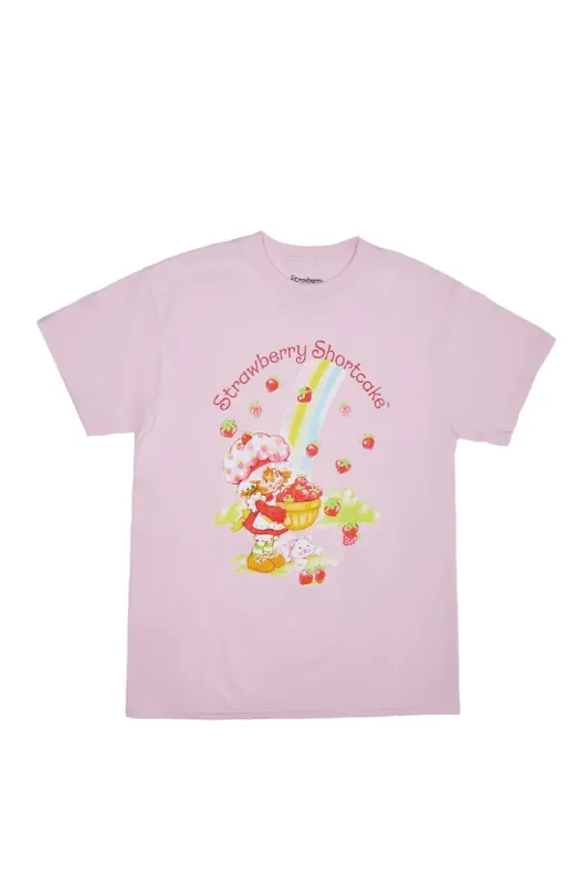 Strawberry Shortcake Rainbow Graphic Boyfriend Tee sold by Bluenotes
