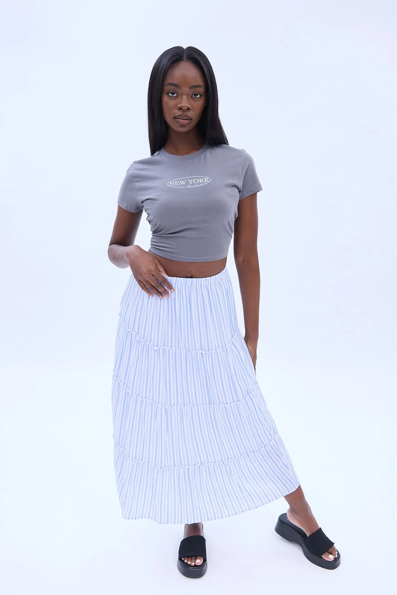 AERO Tiered Midi Skirt sold by Bluenotes product image thumbnail 2