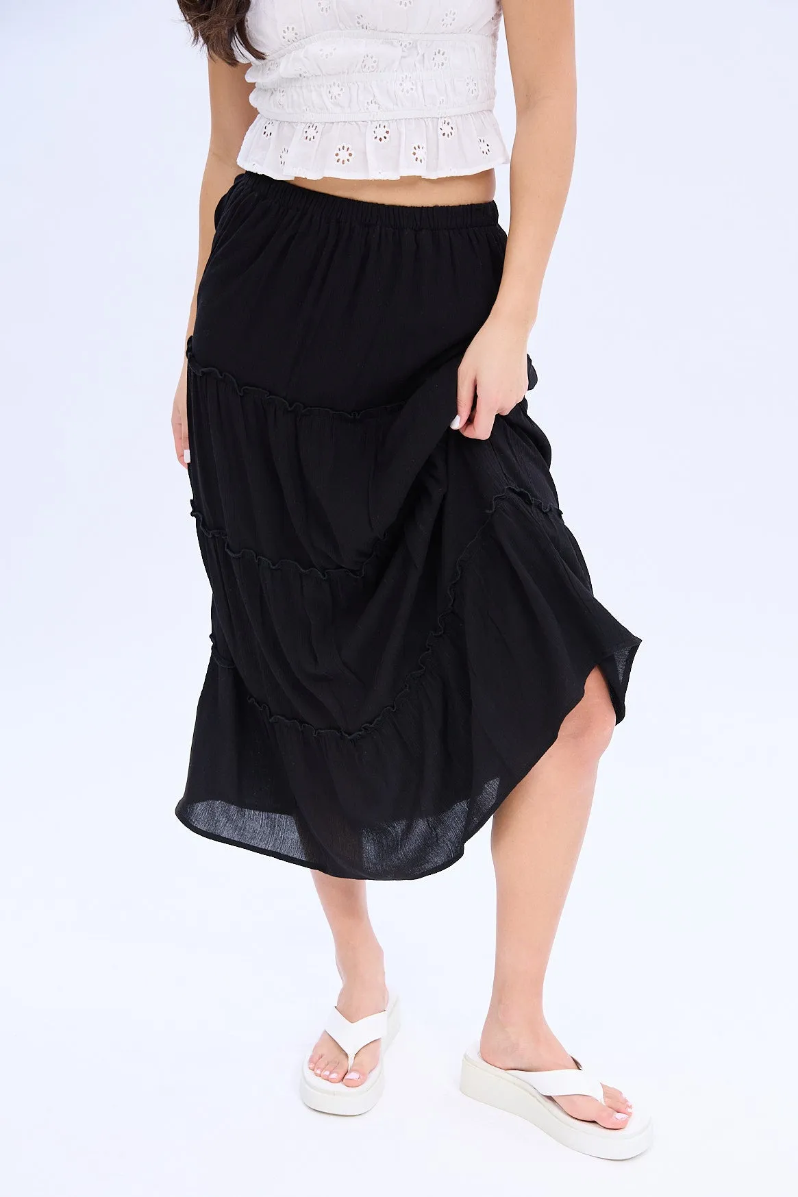 AERO Tiered Midi Skirt sold by Bluenotes product image thumbnail 5