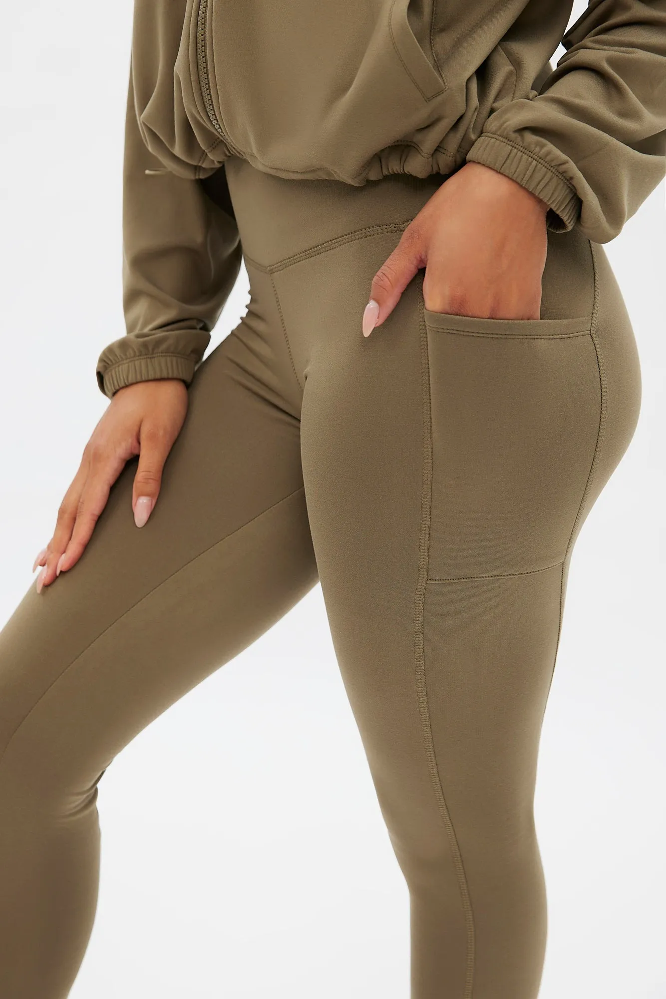 Super Soft Fleeceback Pocket Legging sold by Bluenotes product image thumbnail 2