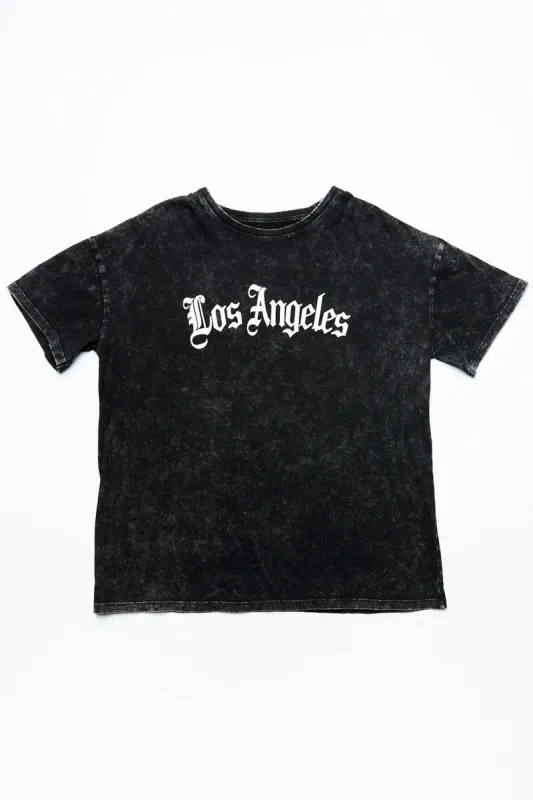 Los Angeles Graphic Boyfriend Tee sold by Bluenotes