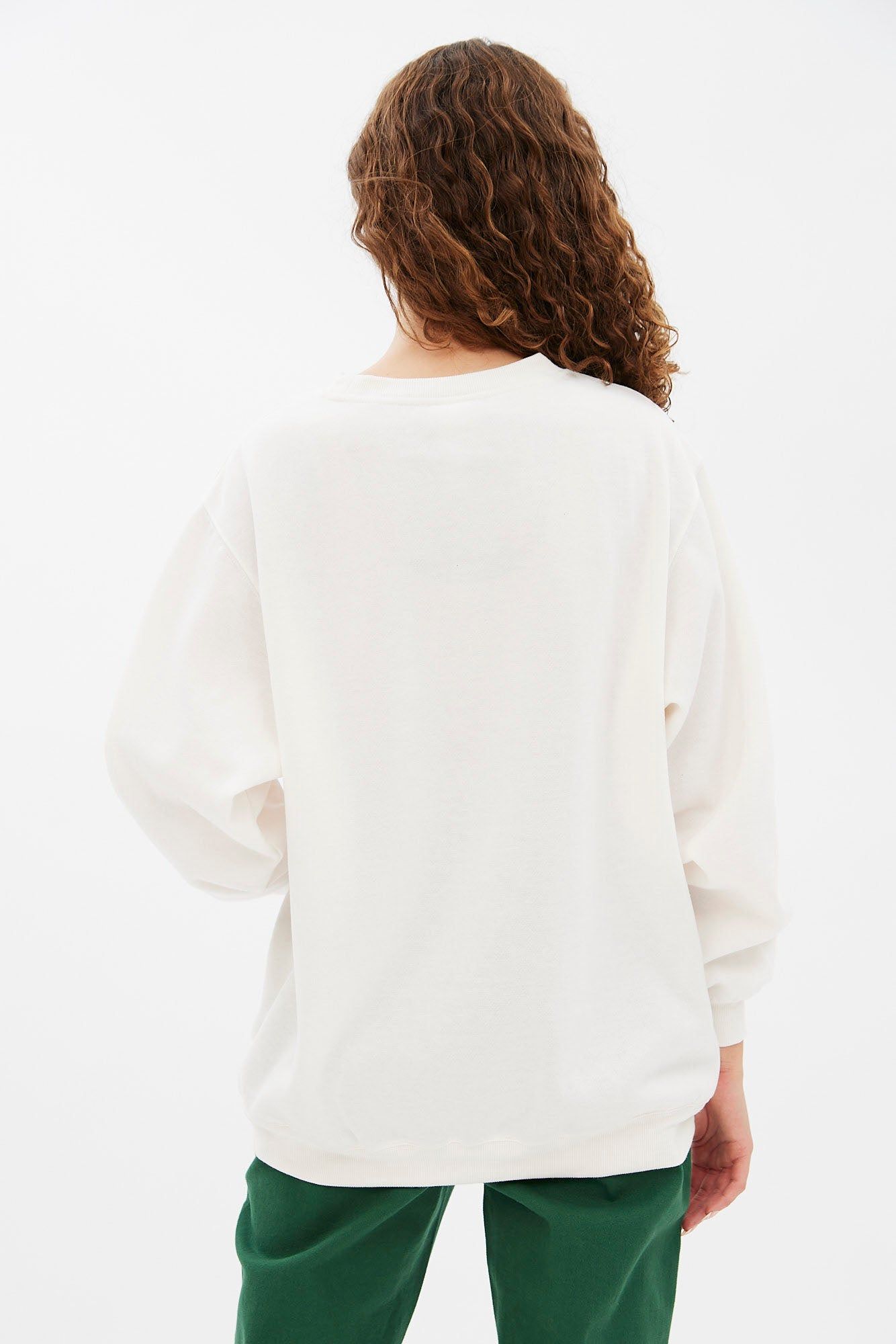 Hello Kitty Warmest Wishes Graphic Oversized Pullover Sweatshirt sold by Bluenotes product image thumbnail 4