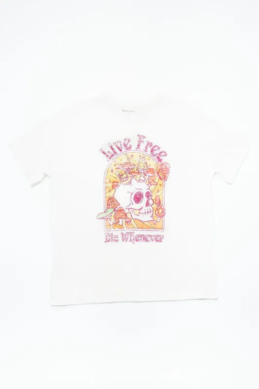 Live Free Graphic Boyfriend Tee sold by Bluenotes