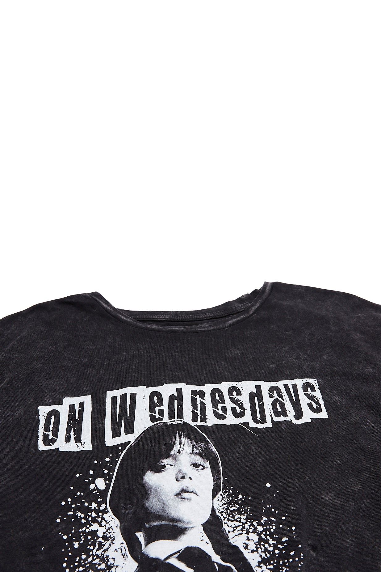On Wednesdays We Wear Black Graphic Boyfriend Tee sold by Bluenotes product image thumbnail 2