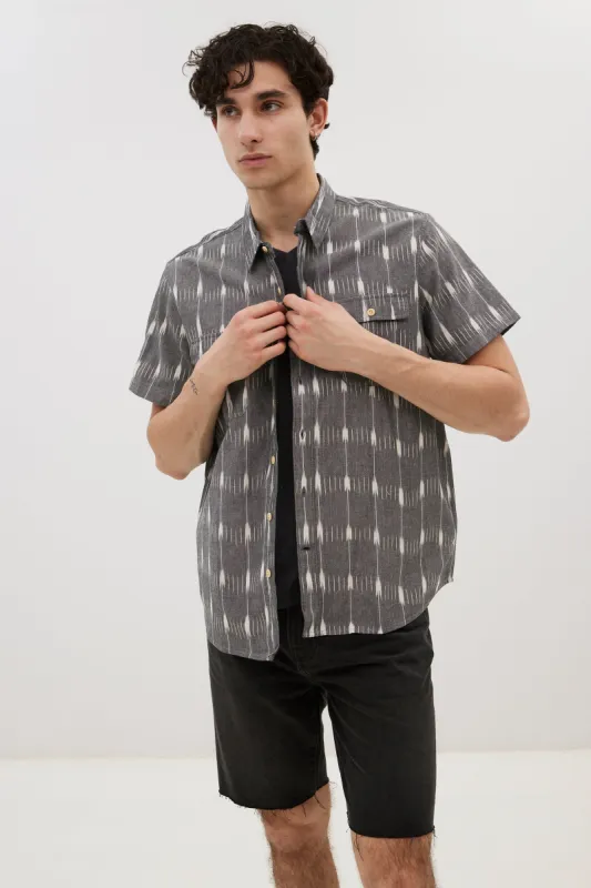 Ikat Print Short Sleeve Shirt sold by Bluenotes