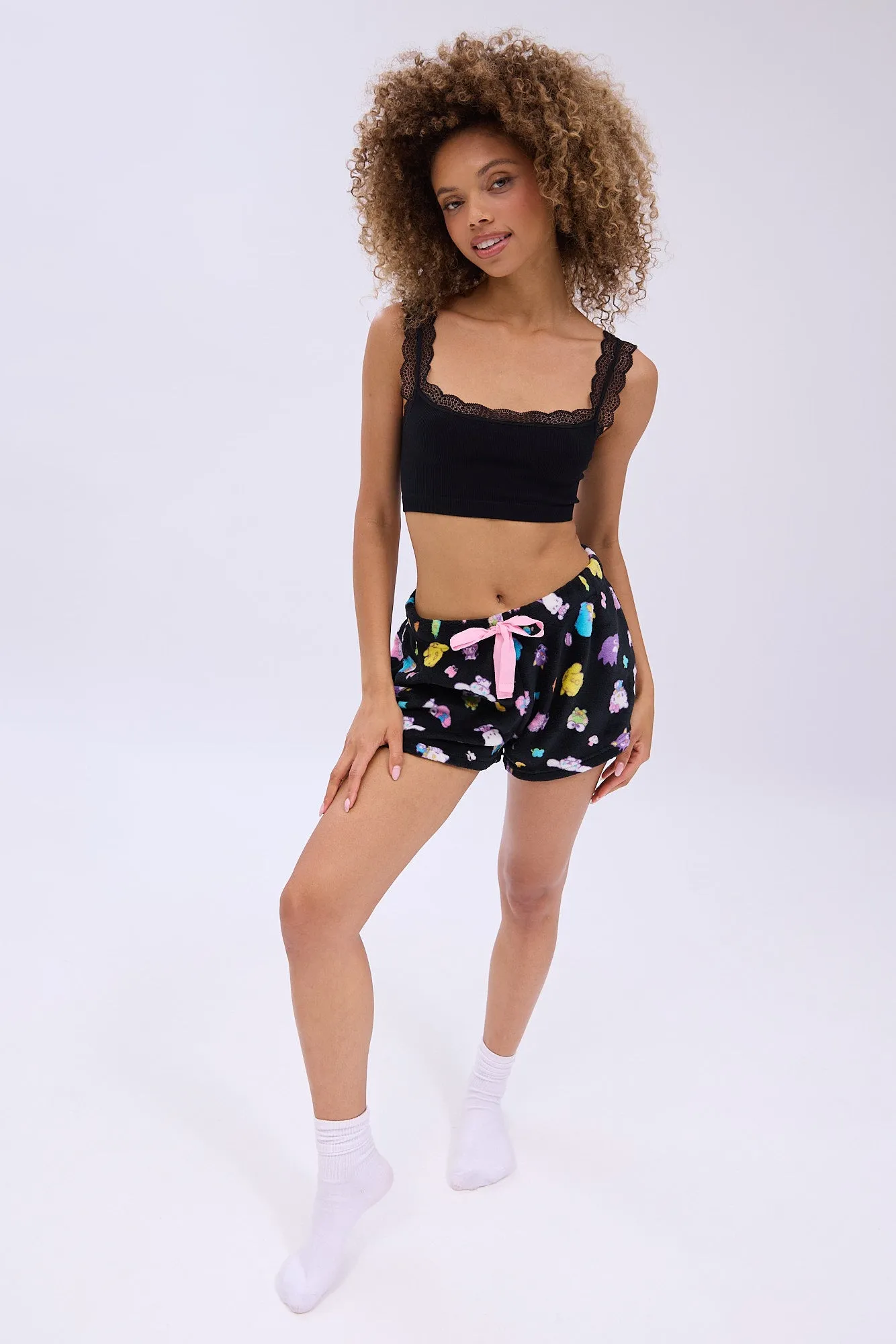 Hello Kitty Printed Plush Pajama Shorts sold by Bluenotes product image thumbnail 2