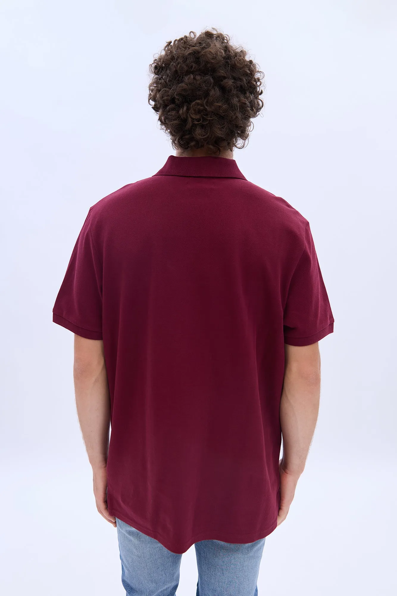 AERO A 87 Embroidered Pique Polo sold by Bluenotes product image thumbnail 3