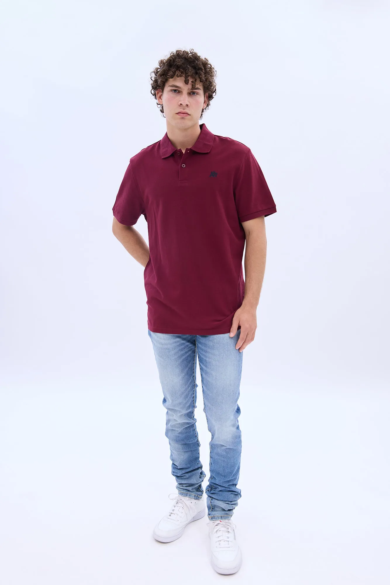 AERO A 87 Embroidered Pique Polo sold by Bluenotes product image thumbnail 4