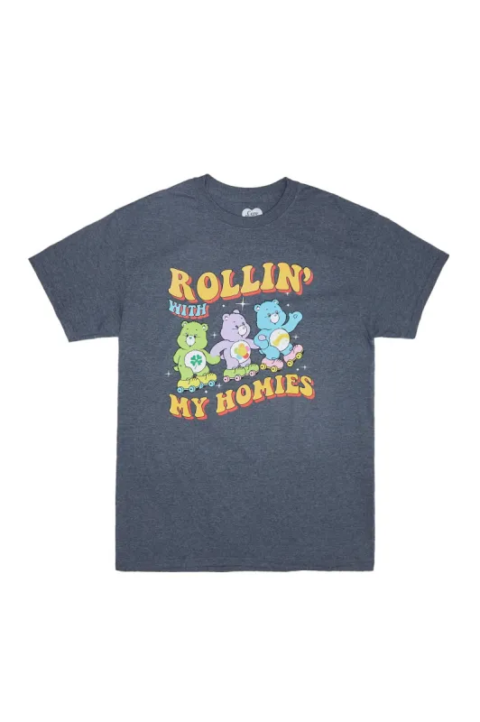 Care Bears Rollin' With My Homies Graphic Boyfriend Tee made by Bluenotes