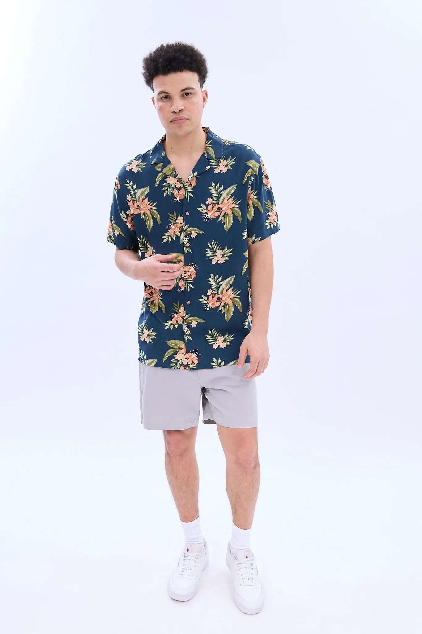 AERO Tropical Print Short Sleeve Resort Shirt sold by Bluenotes product image thumbnail 4