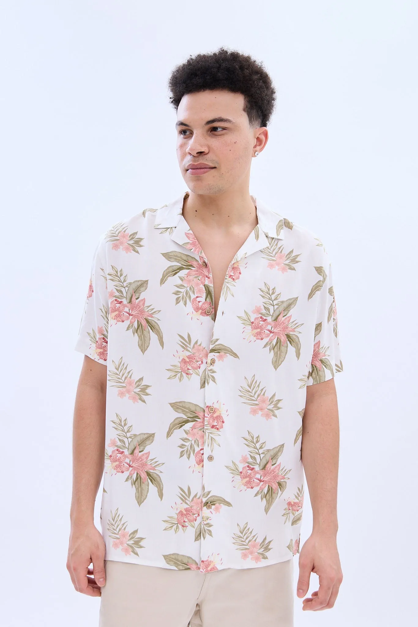 AERO Tropical Print Short Sleeve Resort Shirt sold by Bluenotes product image thumbnail 5