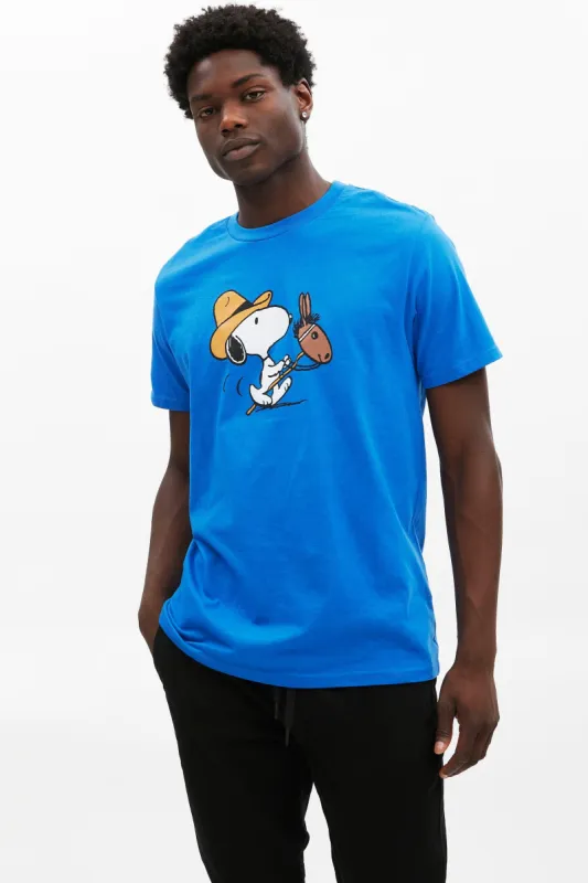 Snoopy Play Horse Graphic Tee sold by Bluenotes