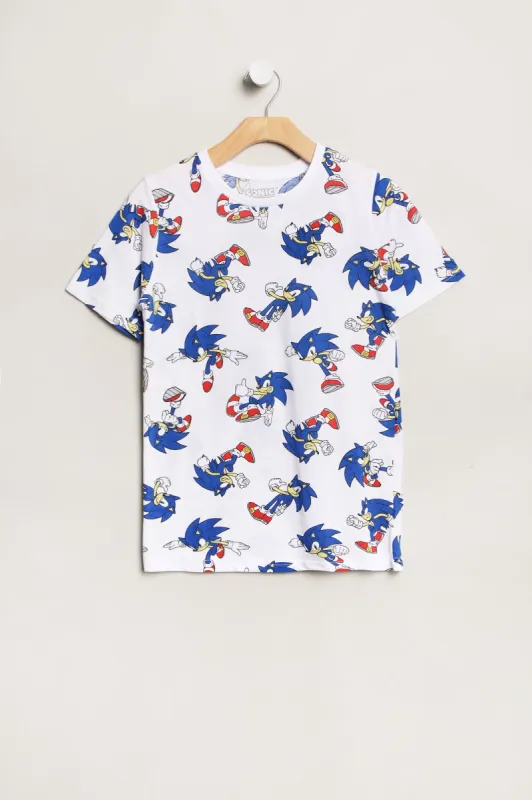 Boys' Sonic The Hedgehog Graphic Classic Tee sold by Bluenotes