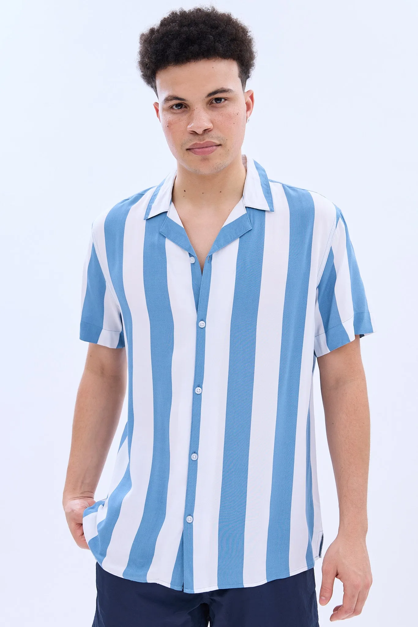 Striped Short Sleeve Resort Shirt sold by Bluenotes product image thumbnail 5