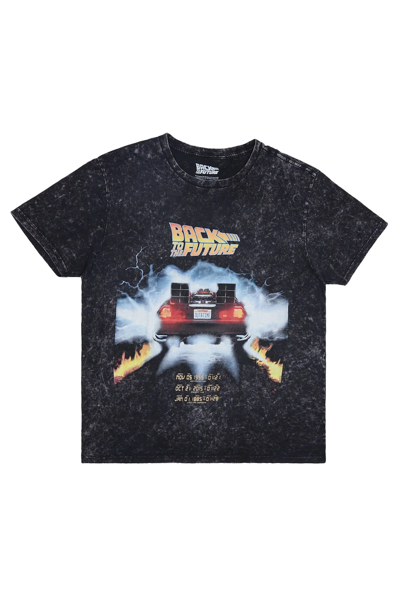 Back To The Future Graphic Acid Wash Tee sold by Bluenotes