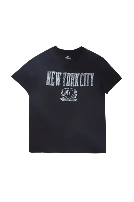 AERO New York City Graphic Boyfriend Tee sold by Bluenotes