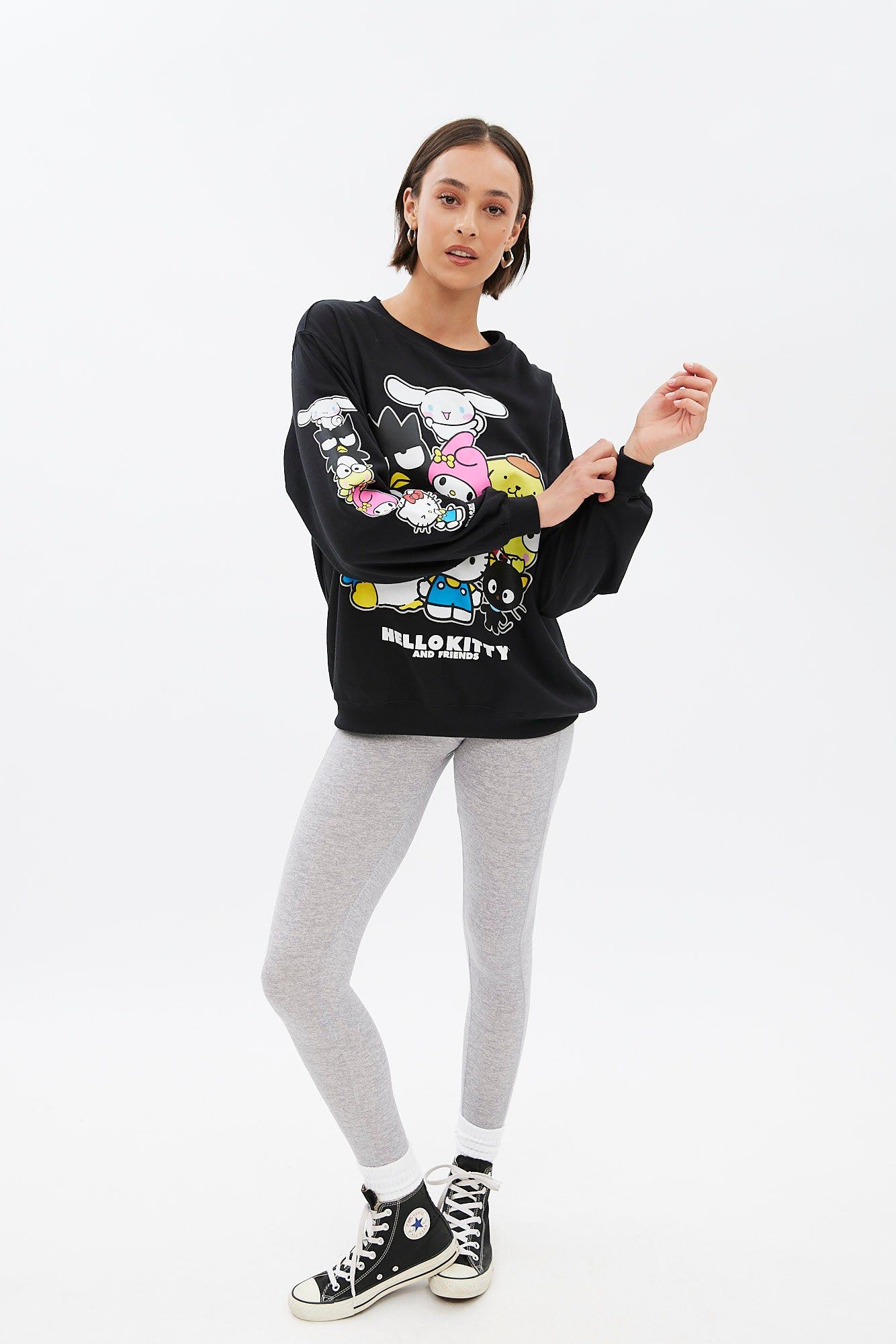 Hello Kitty Graphic Oversized Crew Neck Sweatshirt sold by Bluenotes product image thumbnail 2