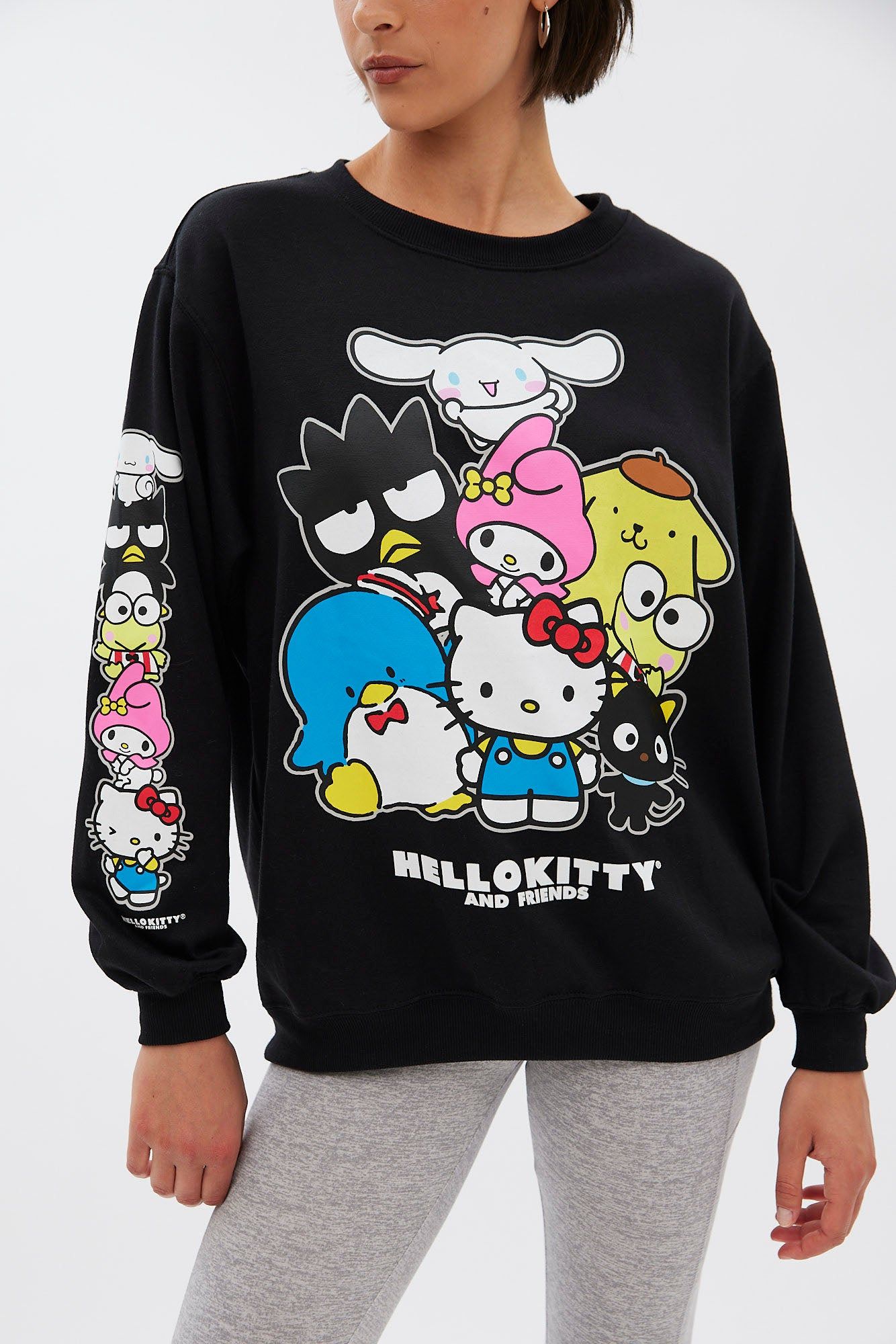 Hello Kitty Graphic Oversized Crew Neck Sweatshirt sold by Bluenotes product image thumbnail 3